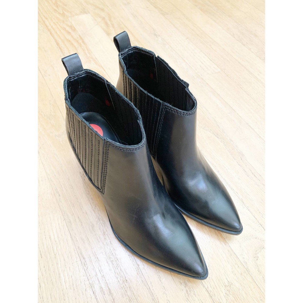 Marc Fisher Black Eilise Bootie 6 - Picture 3 of 11